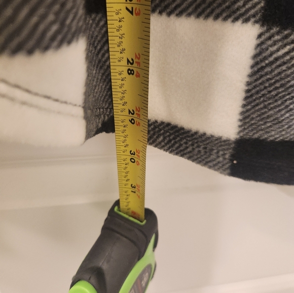 Eddie Bauer Womens Size M Black White Plaid Pullover Fleece Button Up #Q370 - Picture 5 of 5
